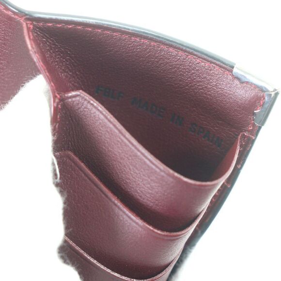 Cartier L3000583 Cabochon Line Leather Long Wallet Bifold Long Wallet Black - Picture 10 of 11